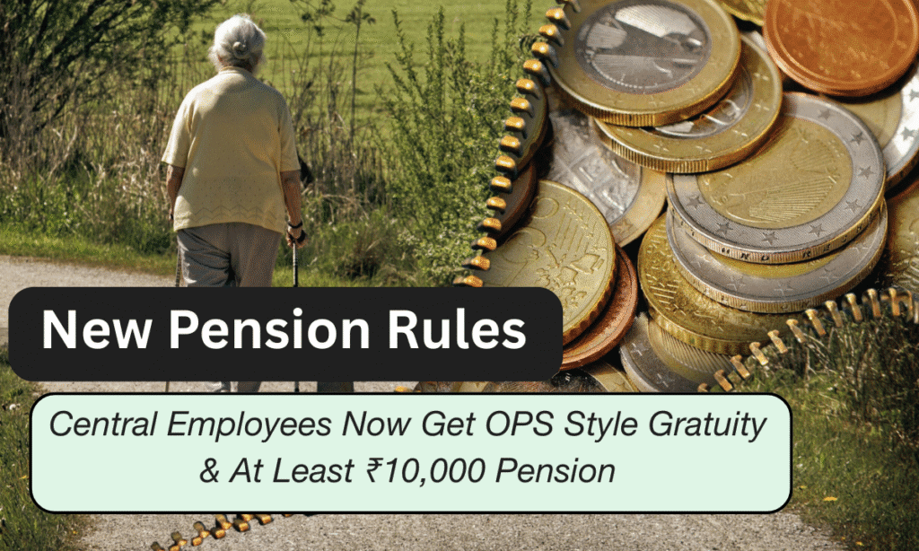 New Pension Rules Central Employees Now Get OPS Style Gratuity