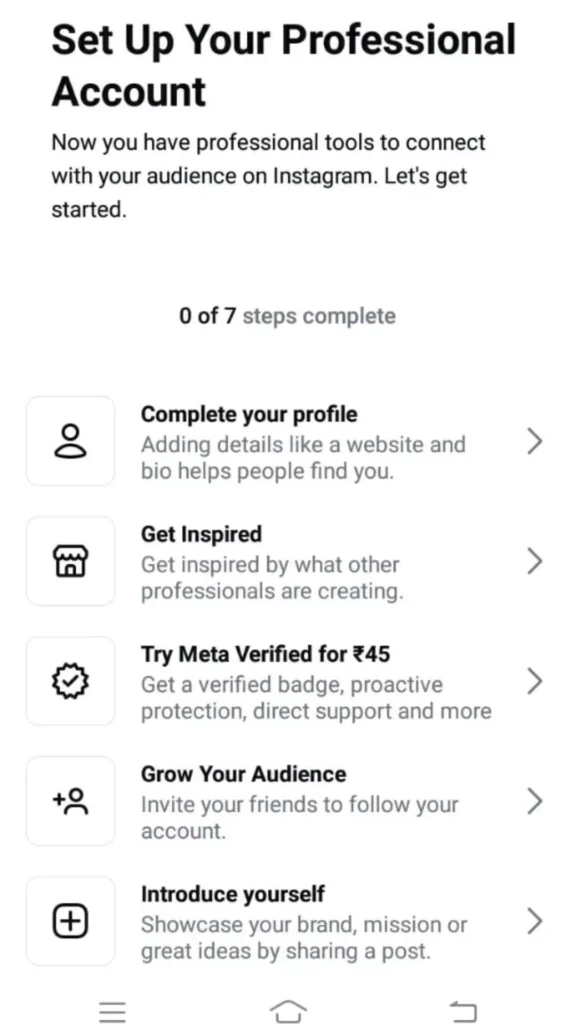 instagram professional account setup 68cff1aa614b6